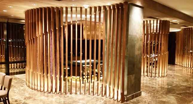 Teak Trellis Nobu Interior